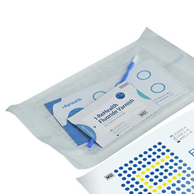 0.5 جرام 10 مجموعة من طلاء الأسنان بالفلورايد للتجفيف السريع لأسنان الأطفال