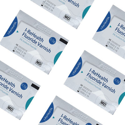 5٪ NaF 0.5g علاج ورنيش بالفلورايد للأسنان لإزالة المعادن من تقويم الأسنان